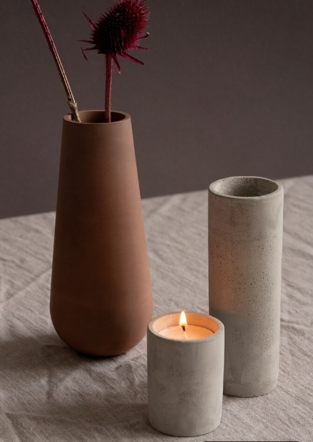 Ceramic pot candles